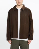 Vintage, 90s, Polo, Ralph, Lauren, Harrington, Jacket, The Real Deal, size extra large, colour Brown, newtown, sydney, australia, thrift store, opshop, preloved, secondhand, sustainable, retro, antique, 70s, 80s, 90s, 2000s, 00s, fashion, clothing, streetwear, trendy, garment, style, boutique, store, shop, archive, sale, cheap, best, top, Jackets