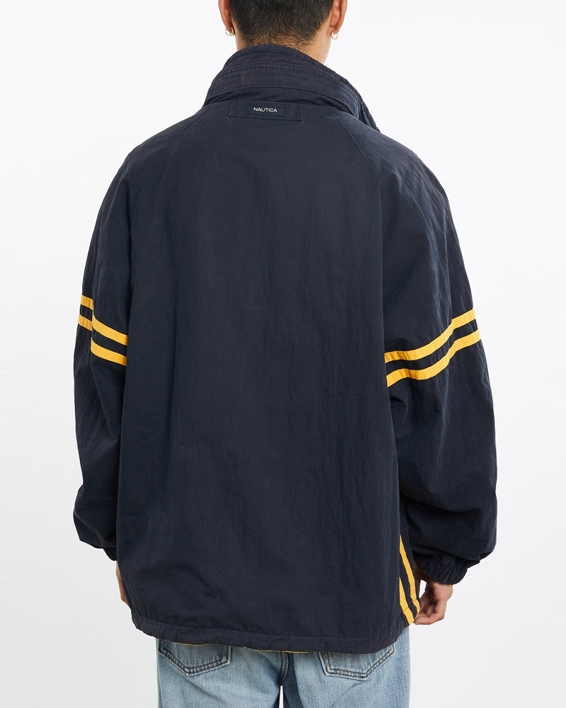 Vintage, Nautica, Reversible, Fleece, Jacket, The Real Deal, size extra large, colour Navy, newtown, sydney, australia, thrift store, opshop, preloved, secondhand, sustainable, retro, antique, 70s, 80s, 90s, 2000s, 00s, fashion, clothing, streetwear, trendy, garment, style, boutique, store, shop, archive, sale, cheap, best, top, Jackets