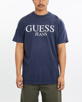 Vintage, 90s, Guess, Jeans, Tee, The Real Deal, size large, colour Navy, newtown, sydney, australia, thrift store, opshop, preloved, secondhand, sustainable, retro, antique, 70s, 80s, 90s, 2000s, 00s, fashion, clothing, streetwear, trendy, garment, style, boutique, store, shop, archive, sale, cheap, best, top, T-Shirts