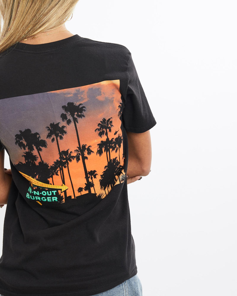 Vintage, In-N-Out, Burger, Tee, The Real Deal, size extra small, colour Black, newtown, sydney, australia, thrift store, opshop, preloved, secondhand, sustainable, retro, antique, 70s, 80s, 90s, 2000s, 00s, fashion, clothing, streetwear, trendy, garment, style, boutique, store, shop, archive, sale, cheap, best, top, T-Shirts