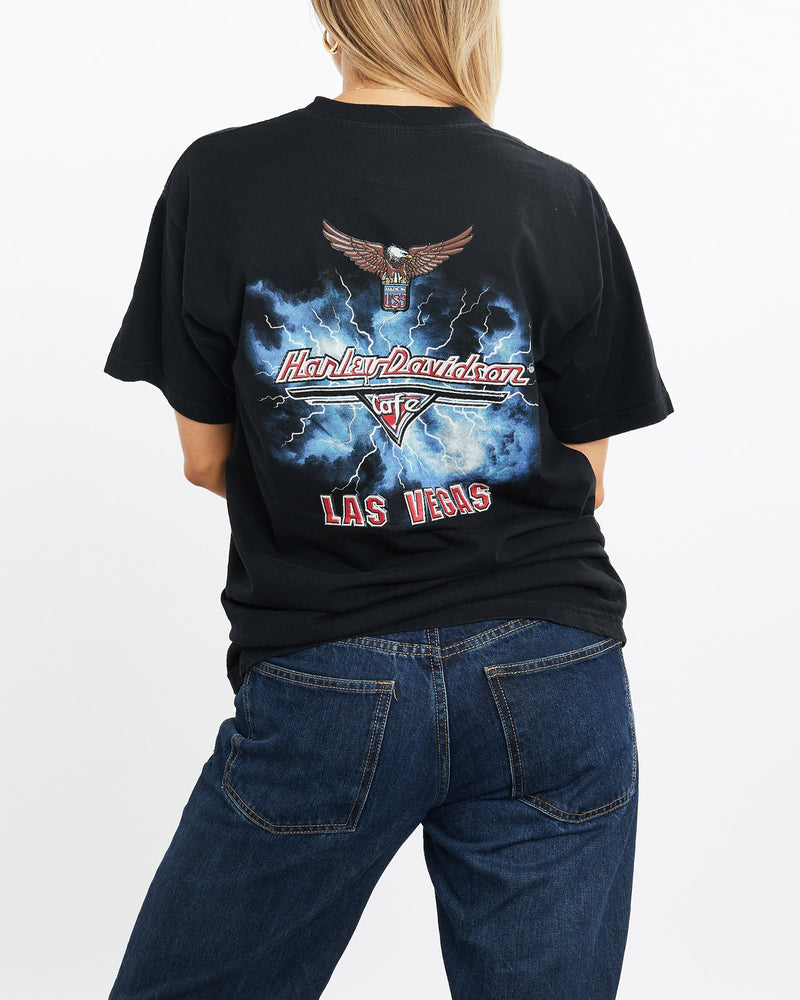 Vintage, 90s, Harley, Davidson, Cafe, Tee, The Real Deal, size medium, colour Black, newtown, sydney, australia, thrift store, opshop, preloved, secondhand, sustainable, retro, antique, 70s, 80s, 90s, 2000s, 00s, fashion, clothing, streetwear, trendy, garment, style, boutique, store, shop, archive, sale, cheap, best, top, T-Shirts