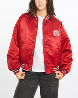 Vintage, 90s, Ohio, State, University, Satin, Bomber, Jacket, The Real Deal, size medium, colour Red, newtown, sydney, australia, thrift store, opshop, preloved, secondhand, sustainable, retro, antique, 70s, 80s, 90s, 2000s, 00s, fashion, clothing, streetwear, trendy, garment, style, boutique, store, shop, archive, sale, cheap, best, top, Jackets