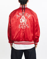 Vintage, 90s, Andre, Dan's, Club', Satin, Bomber, Jacket, The Real Deal, size large, colour Red, newtown, sydney, australia, thrift store, opshop, preloved, secondhand, sustainable, retro, antique, 70s, 80s, 90s, 2000s, 00s, fashion, clothing, streetwear, trendy, garment, style, boutique, store, shop, archive, sale, cheap, best, top, Jackets