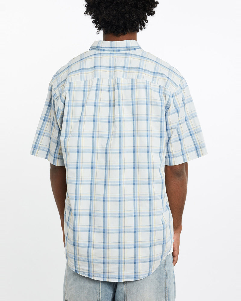 Vintage, 90s, Polo, Ralph, Lauren, Short, Sleeve, Button, Up, Shirt, The Real Deal, size large, colour Blue, newtown, sydney, australia, thrift store, opshop, preloved, secondhand, sustainable, retro, antique, 70s, 80s, 90s, 2000s, 00s, fashion, clothing, streetwear, trendy, garment, style, boutique, store, shop, archive, sale, cheap, best, top, Shirts