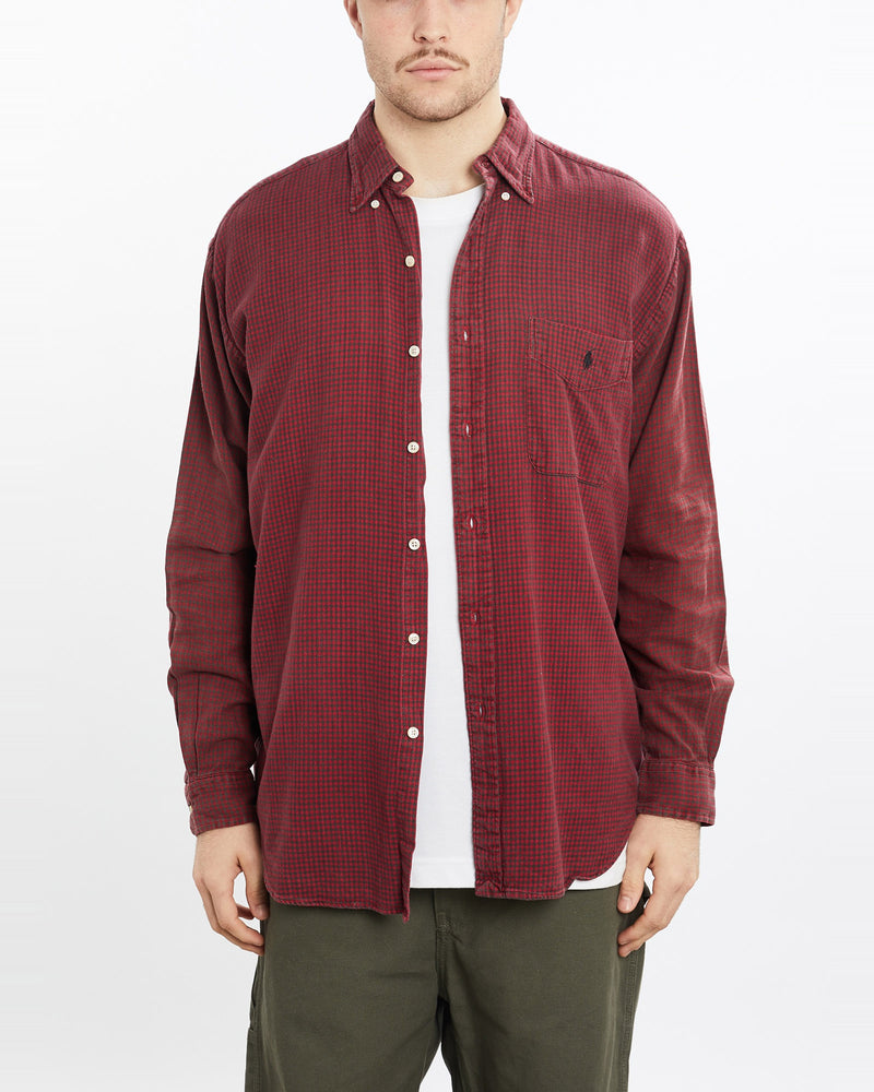 Vintage, 90s, Polo, Ralph, Lauren, Button, Up, Shirt, The Real Deal, size extra large, colour Burgundy, newtown, sydney, australia, thrift store, opshop, preloved, secondhand, sustainable, retro, antique, 70s, 80s, 90s, 2000s, 00s, fashion, clothing, streetwear, trendy, garment, style, boutique, store, shop, archive, sale, cheap, best, top, Shirts