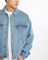 Vintage, Wrangler, Blanket, Lined, Denim, Jacket, The Real Deal, size extra large, colour Blue, newtown, sydney, australia, thrift store, opshop, preloved, secondhand, sustainable, retro, antique, 70s, 80s, 90s, 2000s, 00s, fashion, clothing, streetwear, trendy, garment, style, boutique, store, shop, archive, sale, cheap, best, top, Jackets