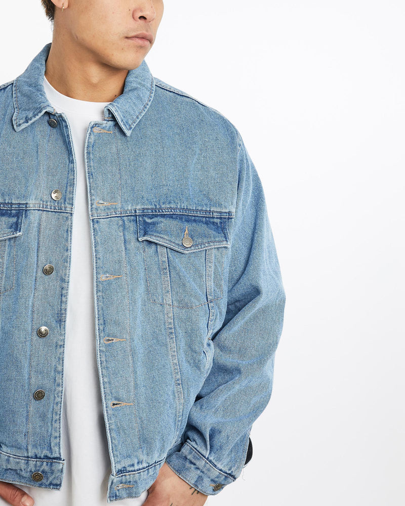 Vintage, Wrangler, Blanket, Lined, Denim, Jacket, The Real Deal, size extra large, colour Blue, newtown, sydney, australia, thrift store, opshop, preloved, secondhand, sustainable, retro, antique, 70s, 80s, 90s, 2000s, 00s, fashion, clothing, streetwear, trendy, garment, style, boutique, store, shop, archive, sale, cheap, best, top, Jackets