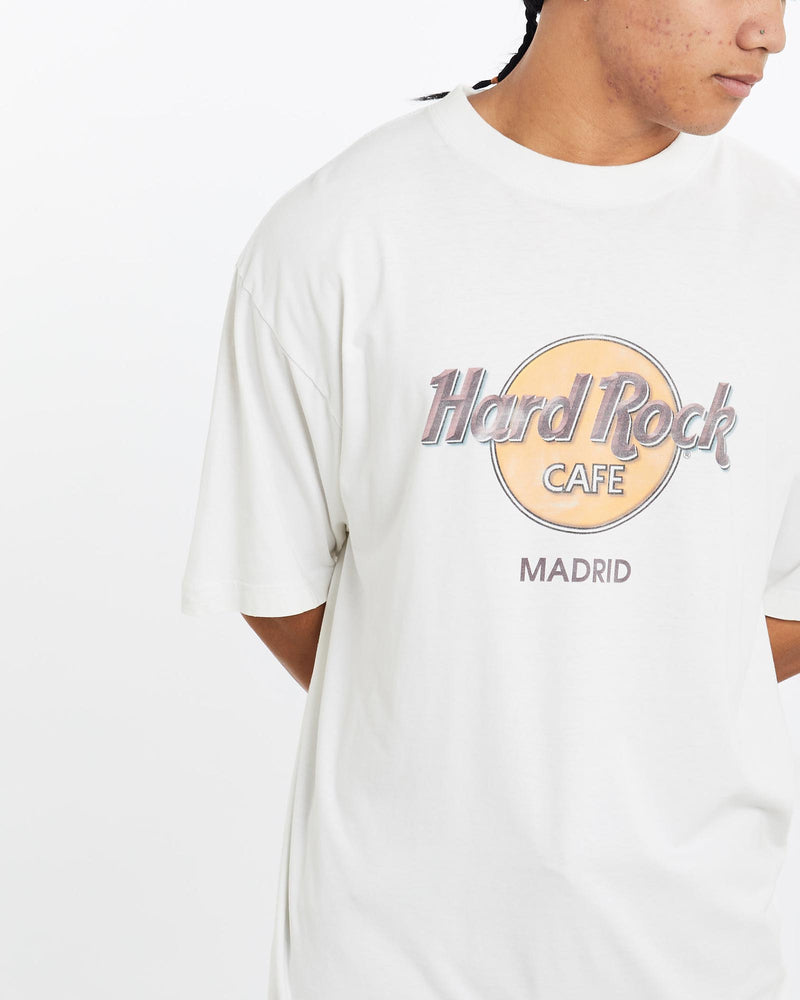 Vintage, 90s, Hard, Rock, Cafe, Tee, The Real Deal, size large, colour White, newtown, sydney, australia, thrift store, opshop, preloved, secondhand, sustainable, retro, antique, 70s, 80s, 90s, 2000s, 00s, fashion, clothing, streetwear, trendy, garment, style, boutique, store, shop, archive, sale, cheap, best, top, T-Shirts