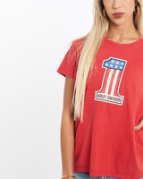 Vintage, Harley, Davidson, Tee, The Real Deal, size extra small, colour Red, newtown, sydney, australia, thrift store, opshop, preloved, secondhand, sustainable, retro, antique, 70s, 80s, 90s, 2000s, 00s, fashion, clothing, streetwear, trendy, garment, style, boutique, store, shop, archive, sale, cheap, best, top, T-Shirts