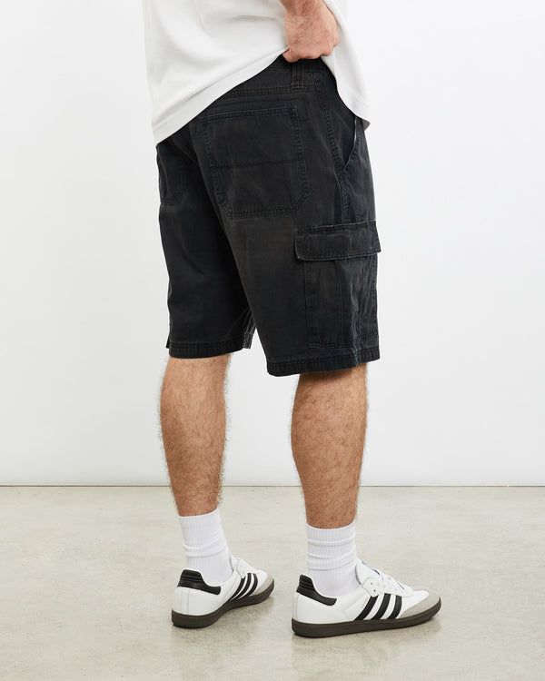 Vintage, Wrangler, Cargo, Shorts, The Real Deal, size 34", colour Black, newtown, sydney, australia, thrift store, opshop, preloved, secondhand, sustainable, retro, antique, 70s, 80s, 90s, 2000s, 00s, fashion, clothing, streetwear, trendy, garment, style, boutique, store, shop, archive, sale, cheap, best, top, Shorts