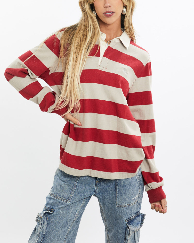 Vintage, Burberry, Rugby, Shirt, The Real Deal, size small, colour Red, newtown, sydney, australia, thrift store, opshop, preloved, secondhand, sustainable, retro, antique, 70s, 80s, 90s, 2000s, 00s, fashion, clothing, streetwear, trendy, garment, style, boutique, store, shop, archive, sale, cheap, best, top, Shirts