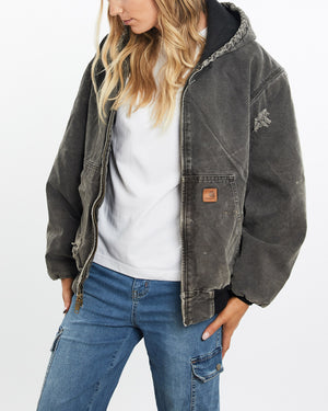 Vintage, Carhartt, Active', Jacket, The Real Deal, size medium, colour Grey, newtown, sydney, australia, thrift store, opshop, preloved, secondhand, sustainable, retro, antique, 70s, 80s, 90s, 2000s, 00s, fashion, clothing, streetwear, trendy, garment, style, boutique, store, shop, archive, sale, cheap, best, top, Jackets