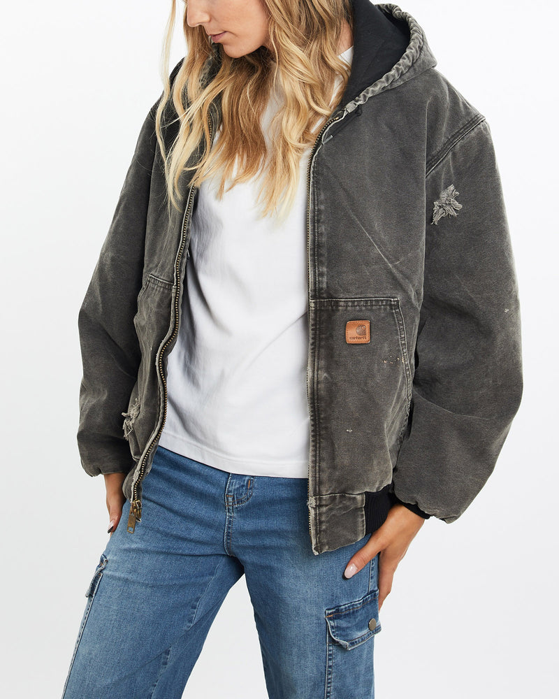 Vintage, Carhartt, Active', Jacket, The Real Deal, size medium, colour Grey, newtown, sydney, australia, thrift store, opshop, preloved, secondhand, sustainable, retro, antique, 70s, 80s, 90s, 2000s, 00s, fashion, clothing, streetwear, trendy, garment, style, boutique, store, shop, archive, sale, cheap, best, top, Jackets