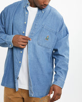 Vintage 90s Chaps Ralph Lauren Denim Button Up Shirt <br>XL , The Real Deal , newtown, sydney, australia, thrift store, opshop, preloved, secondhand, sustainable, retro, antique, 70s, 80s, 90s, 2000s, 00s, fashion, clothing, streetwear, trendy, garment, style, boutique, store, shop, archive, sale, cheap, best, top