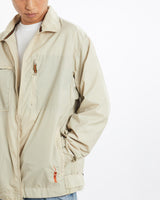 Vintage, Nike, Windbreaker, Jacket, The Real Deal, size large, colour Beige, newtown, sydney, australia, thrift store, opshop, preloved, secondhand, sustainable, retro, antique, 70s, 80s, 90s, 2000s, 00s, fashion, clothing, streetwear, trendy, garment, style, boutique, store, shop, archive, sale, cheap, best, top, Jackets