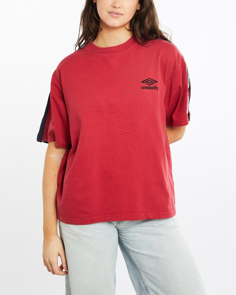 Vintage, 90s, Umbro, Tee, The Real Deal, size medium, colour Red, newtown, sydney, australia, thrift store, opshop, preloved, secondhand, sustainable, retro, antique, 70s, 80s, 90s, 2000s, 00s, fashion, clothing, streetwear, trendy, garment, style, boutique, store, shop, archive, sale, cheap, best, top, T-Shirts