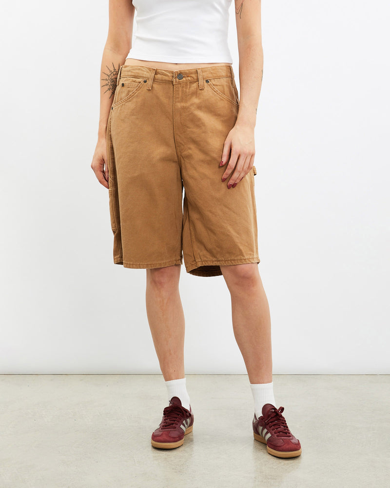 Vintage, Dickies, Carpenter, Shorts, The Real Deal, size 31", colour Brown, newtown, sydney, australia, thrift store, opshop, preloved, secondhand, sustainable, retro, antique, 70s, 80s, 90s, 2000s, 00s, fashion, clothing, streetwear, trendy, garment, style, boutique, store, shop, archive, sale, cheap, best, top, Shorts