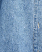 Vintage, Lee, Denim, Button, Up, Shirt, The Real Deal, size extra small, colour Blue, newtown, sydney, australia, thrift store, opshop, preloved, secondhand, sustainable, retro, antique, 70s, 80s, 90s, 2000s, 00s, fashion, clothing, streetwear, trendy, garment, style, boutique, store, shop, archive, sale, cheap, best, top, Shirts