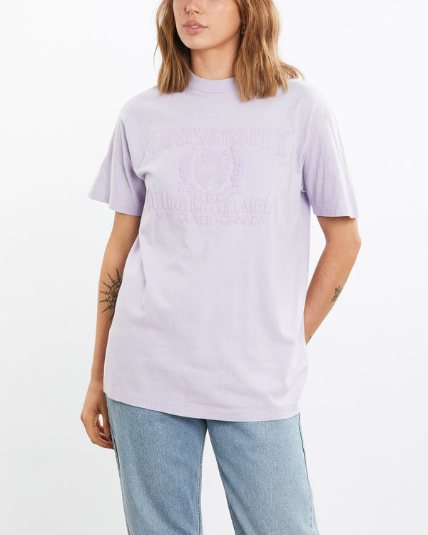 Vintage, 90s, University, of, British, Columbia, Tee, The Real Deal, size medium, colour Purple, newtown, sydney, australia, thrift store, opshop, preloved, secondhand, sustainable, retro, antique, 70s, 80s, 90s, 2000s, 00s, fashion, clothing, streetwear, trendy, garment, style, boutique, store, shop, archive, sale, cheap, best, top, T-Shirts