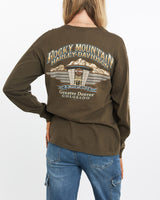 Vintage, Harley, Davidson, Long, Sleeve, Tee, The Real Deal, size medium, colour Brown, newtown, sydney, australia, thrift store, opshop, preloved, secondhand, sustainable, retro, antique, 70s, 80s, 90s, 2000s, 00s, fashion, clothing, streetwear, trendy, garment, style, boutique, store, shop, archive, sale, cheap, best, top, T-Shirts