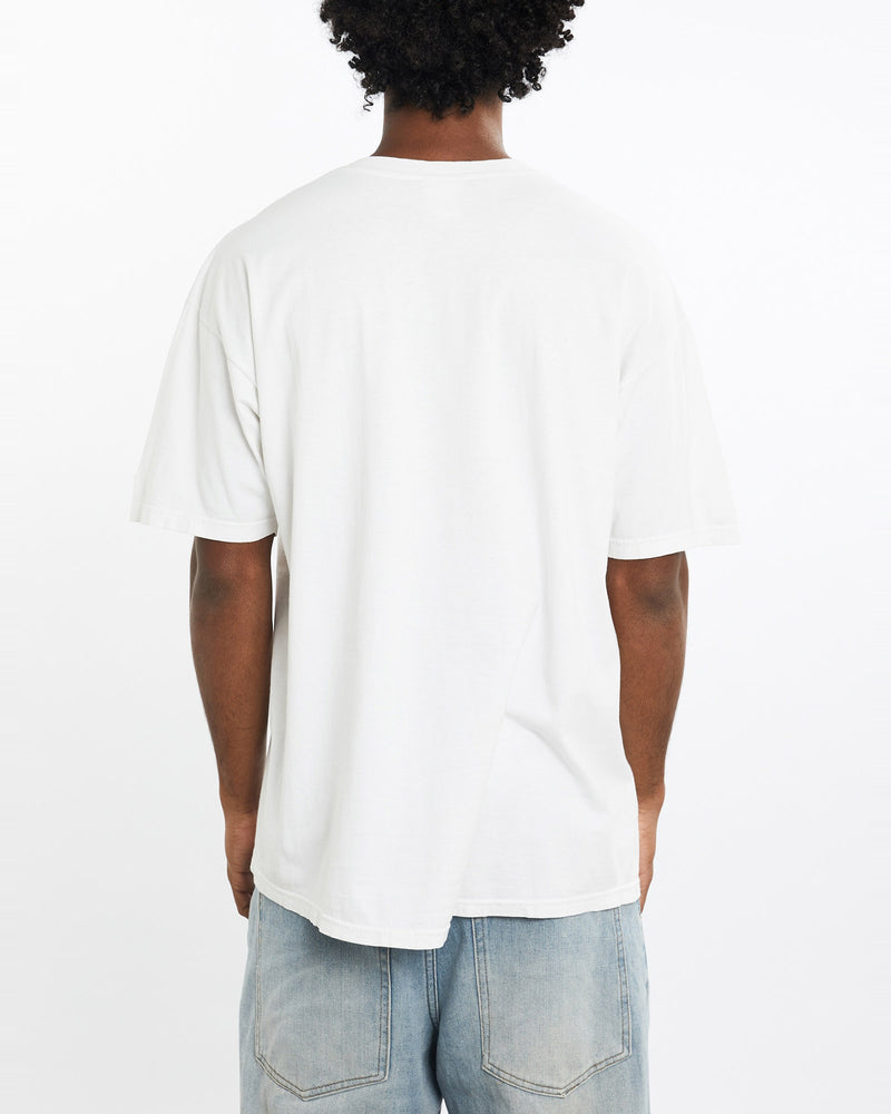 Vintage, Champion, NBA, Philadelphia, 76ers, Tee, The Real Deal, size large, colour White, newtown, sydney, australia, thrift store, opshop, preloved, secondhand, sustainable, retro, antique, 70s, 80s, 90s, 2000s, 00s, fashion, clothing, streetwear, trendy, garment, style, boutique, store, shop, archive, sale, cheap, best, top, T-Shirts