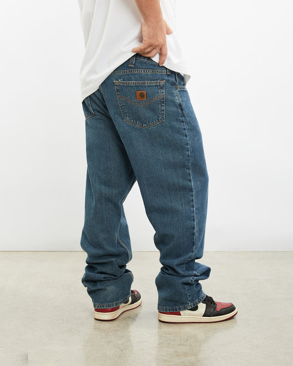 Vintage Carhartt Denim Jeans <br>36" , The Real Deal , newtown, sydney, australia, thrift store, opshop, preloved, secondhand, sustainable, retro, antique, 70s, 80s, 90s, 2000s, 00s, fashion, clothing, streetwear, trendy, garment, style, boutique, store, shop, archive, sale, cheap, best, top