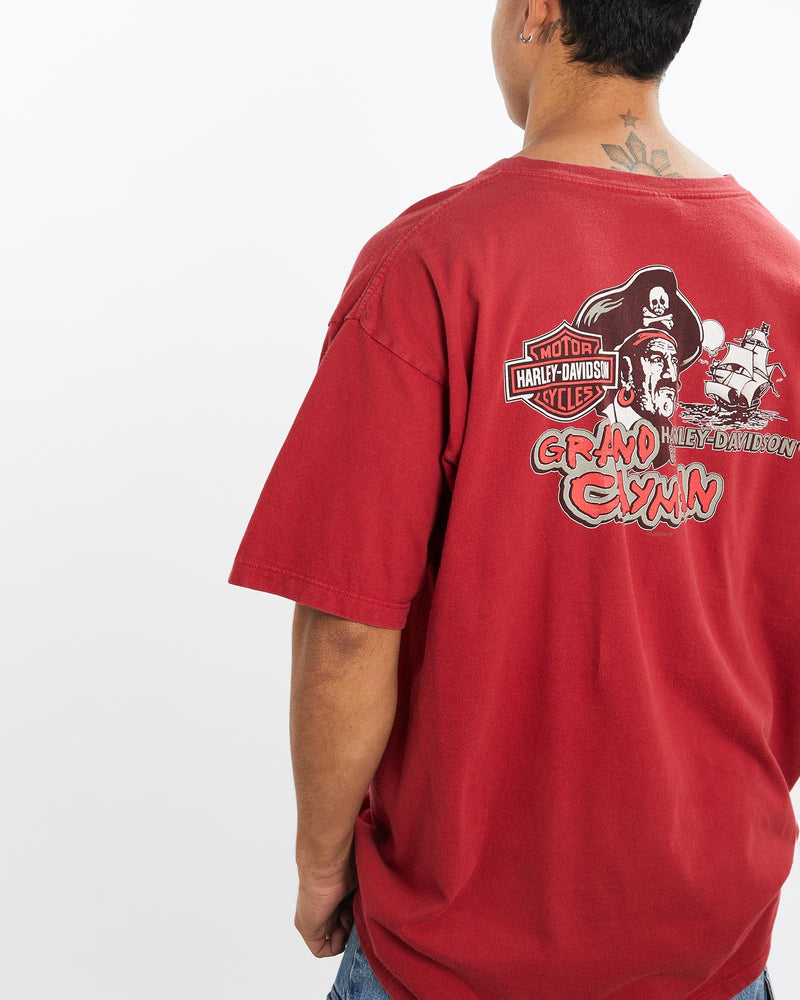 Vintage, Harley, Davidson, Tee, The Real Deal, size extra large, colour Red, newtown, sydney, australia, thrift store, opshop, preloved, secondhand, sustainable, retro, antique, 70s, 80s, 90s, 2000s, 00s, fashion, clothing, streetwear, trendy, garment, style, boutique, store, shop, archive, sale, cheap, best, top, T-Shirts