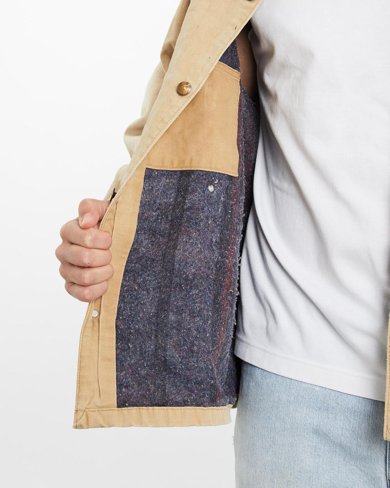 Vintage, 90s, Blanket, Lined, Carhartt, Michigan', Jacket, The Real Deal, size double extra large, colour Brown, newtown, sydney, australia, thrift store, opshop, preloved, secondhand, sustainable, retro, antique, 70s, 80s, 90s, 2000s, 00s, fashion, clothing, streetwear, trendy, garment, style, boutique, store, shop, archive, sale, cheap, best, top, Jackets