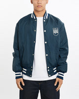 Vintage, UPS, Bomber, Jacket, The Real Deal, size large, colour Navy, newtown, sydney, australia, thrift store, opshop, preloved, secondhand, sustainable, retro, antique, 70s, 80s, 90s, 2000s, 00s, fashion, clothing, streetwear, trendy, garment, style, boutique, store, shop, archive, sale, cheap, best, top, Jackets