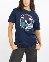 Vintage, 1996, Oregon, Coast, Aquarium', Wildlife, Tee, The Real Deal, size medium, colour Navy, newtown, sydney, australia, thrift store, opshop, preloved, secondhand, sustainable, retro, antique, 70s, 80s, 90s, 2000s, 00s, fashion, clothing, streetwear, trendy, garment, style, boutique, store, shop, archive, sale, cheap, best, top, T-Shirts