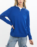 Vintage, Nautica, Quarter, Zip, Sweater, The Real Deal, size extra small, colour Blue, newtown, sydney, australia, thrift store, opshop, preloved, secondhand, sustainable, retro, antique, 70s, 80s, 90s, 2000s, 00s, fashion, clothing, streetwear, trendy, garment, style, boutique, store, shop, archive, sale, cheap, best, top, Sweats and hoodies