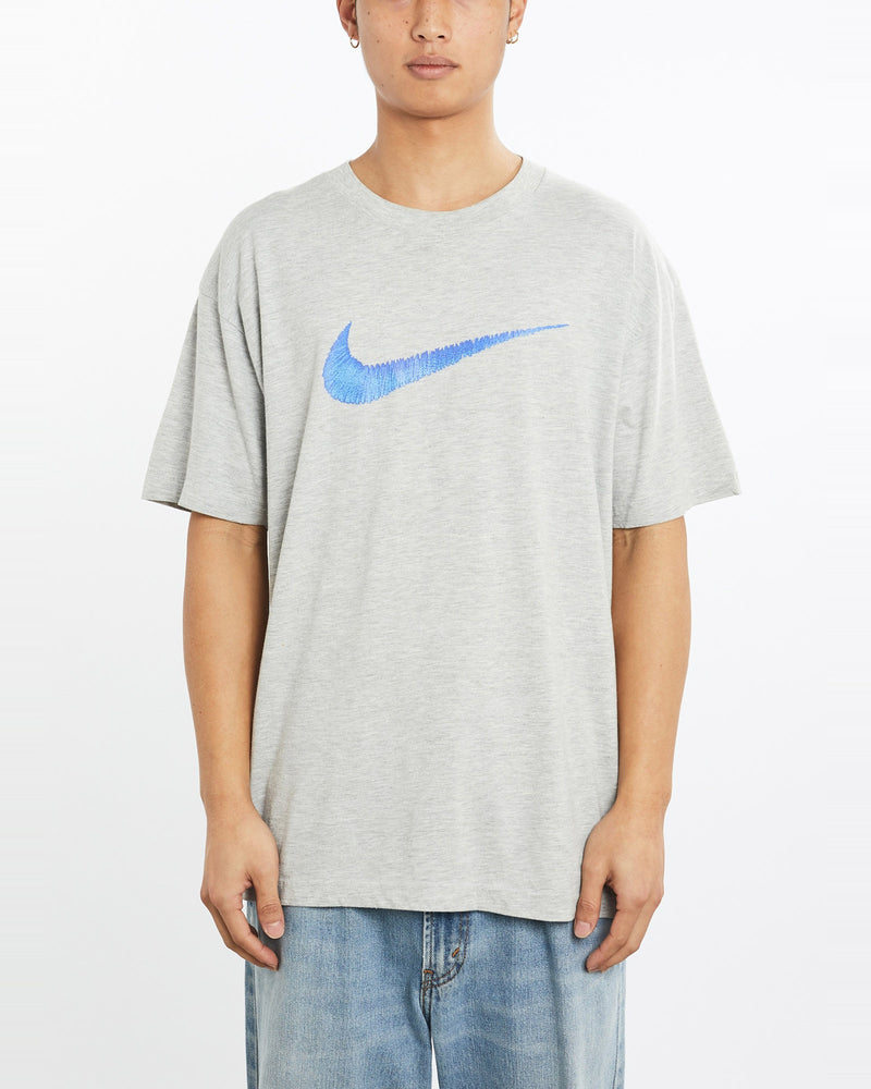Vintage, 90s, Nike, Tee, The Real Deal, size large, colour Grey, newtown, sydney, australia, thrift store, opshop, preloved, secondhand, sustainable, retro, antique, 70s, 80s, 90s, 2000s, 00s, fashion, clothing, streetwear, trendy, garment, style, boutique, store, shop, archive, sale, cheap, best, top, T-Shirts