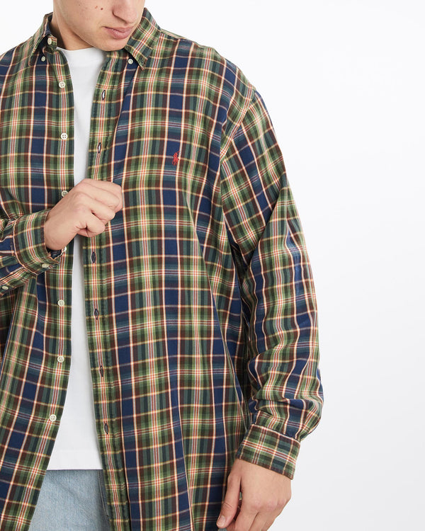 Vintage, 90s, Polo, Ralph, Lauren, Button, Up, Shirt, The Real Deal, size double extra large, colour Multicolour, newtown, sydney, australia, thrift store, opshop, preloved, secondhand, sustainable, retro, antique, 70s, 80s, 90s, 2000s, 00s, fashion, clothing, streetwear, trendy, garment, style, boutique, store, shop, archive, sale, cheap, best, top, Shirts