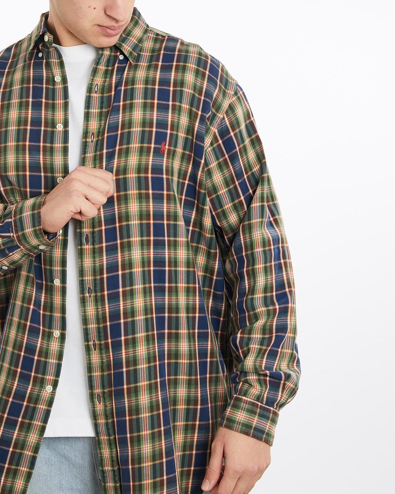 Vintage, 90s, Polo, Ralph, Lauren, Button, Up, Shirt, The Real Deal, size double extra large, colour Multicolour, newtown, sydney, australia, thrift store, opshop, preloved, secondhand, sustainable, retro, antique, 70s, 80s, 90s, 2000s, 00s, fashion, clothing, streetwear, trendy, garment, style, boutique, store, shop, archive, sale, cheap, best, top, Shirts