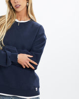 Vintage, 90s, Russell, Athletic, Sweatshirt, The Real Deal, size small, colour Navy, newtown, sydney, australia, thrift store, opshop, preloved, secondhand, sustainable, retro, antique, 70s, 80s, 90s, 2000s, 00s, fashion, clothing, streetwear, trendy, garment, style, boutique, store, shop, archive, sale, cheap, best, top, Sweats and hoodies