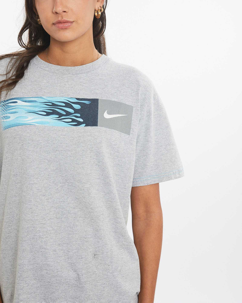 Vintage, Nike, Tee, The Real Deal, size small, colour Grey, newtown, sydney, australia, thrift store, opshop, preloved, secondhand, sustainable, retro, antique, 70s, 80s, 90s, 2000s, 00s, fashion, clothing, streetwear, trendy, garment, style, boutique, store, shop, archive, sale, cheap, best, top, T-Shirts