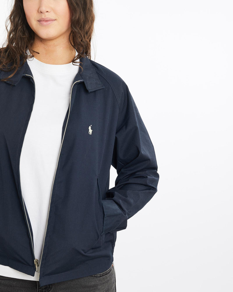 Vintage, 90s, Polo, Ralph, Lauren, Harrington, Jacket, The Real Deal, size medium, colour Navy, newtown, sydney, australia, thrift store, opshop, preloved, secondhand, sustainable, retro, antique, 70s, 80s, 90s, 2000s, 00s, fashion, clothing, streetwear, trendy, garment, style, boutique, store, shop, archive, sale, cheap, best, top, Jackets