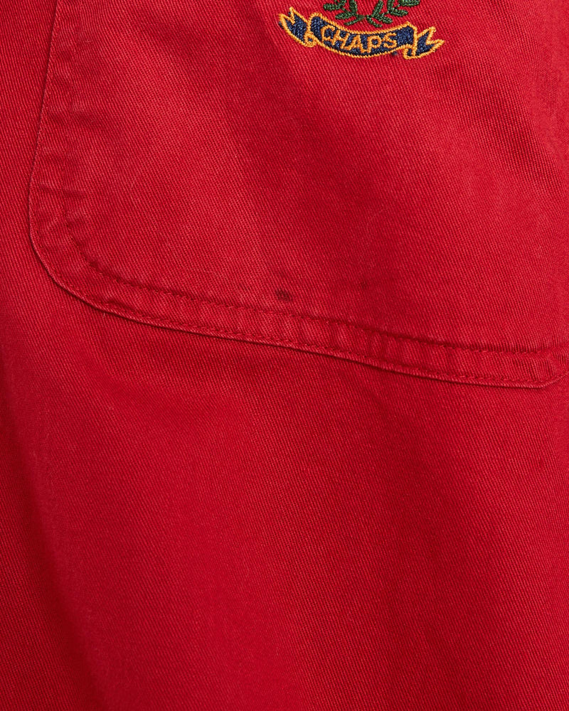 Vintage, 90s, Chaps, Ralph, Lauren, Button, Up, Shirt, The Real Deal, size large, colour Red, newtown, sydney, australia, thrift store, opshop, preloved, secondhand, sustainable, retro, antique, 70s, 80s, 90s, 2000s, 00s, fashion, clothing, streetwear, trendy, garment, style, boutique, store, shop, archive, sale, cheap, best, top, Shirts