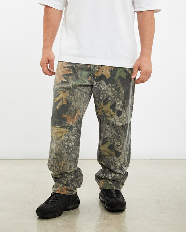 Vintage Wrangler 'Double Knee' Realtree Camo Pants <br>36" , The Real Deal , newtown, sydney, australia, thrift store, opshop, preloved, secondhand, sustainable, retro, antique, 70s, 80s, 90s, 2000s, 00s, fashion, clothing, streetwear, trendy, garment, style, boutique, store, shop, archive, sale, cheap, best, top