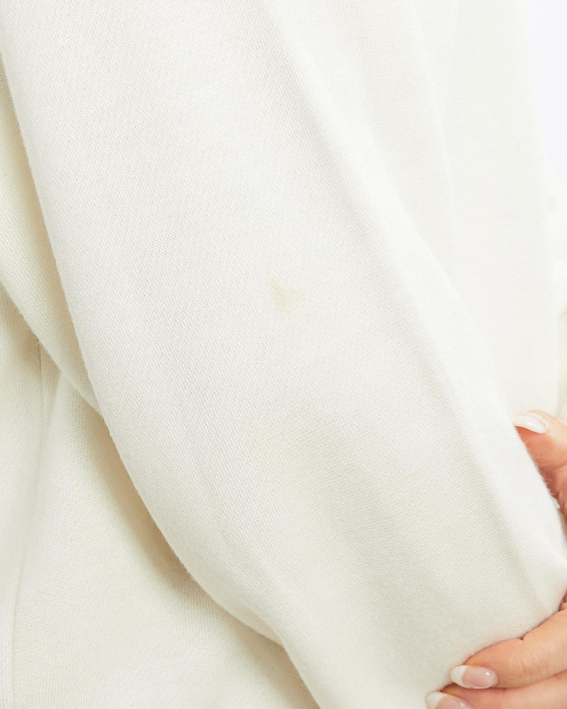 Vintage, 80s, Adidas, Mock, Neck, Sweatshirt, The Real Deal, size medium, colour Beige, newtown, sydney, australia, thrift store, opshop, preloved, secondhand, sustainable, retro, antique, 70s, 80s, 90s, 2000s, 00s, fashion, clothing, streetwear, trendy, garment, style, boutique, store, shop, archive, sale, cheap, best, top, Sweats and hoodies