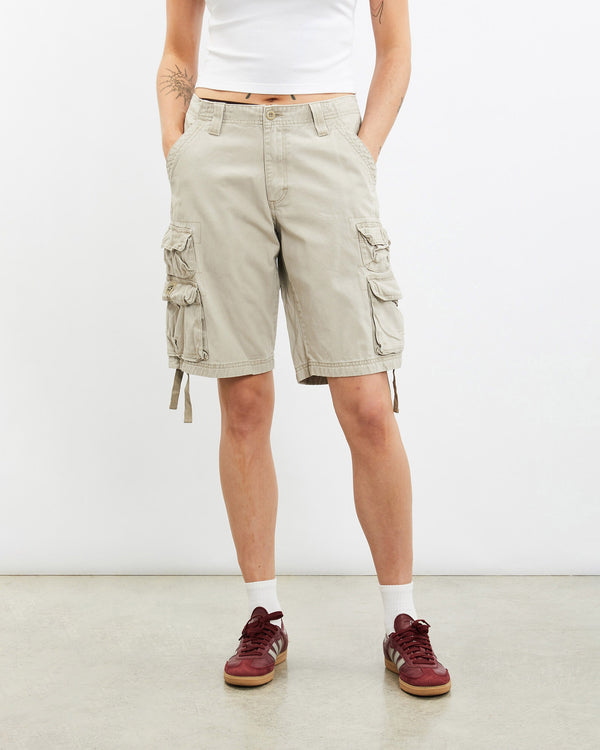 Vintage, Lee, Cargo, Shorts, The Real Deal, size 31", colour Beige, newtown, sydney, australia, thrift store, opshop, preloved, secondhand, sustainable, retro, antique, 70s, 80s, 90s, 2000s, 00s, fashion, clothing, streetwear, trendy, garment, style, boutique, store, shop, archive, sale, cheap, best, top, Shorts