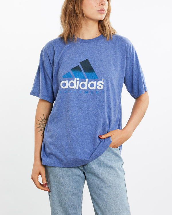 Vintage, 90s, Adidas, Equipment, Tee, The Real Deal, size medium, colour Blue, newtown, sydney, australia, thrift store, opshop, preloved, secondhand, sustainable, retro, antique, 70s, 80s, 90s, 2000s, 00s, fashion, clothing, streetwear, trendy, garment, style, boutique, store, shop, archive, sale, cheap, best, top, T-Shirts