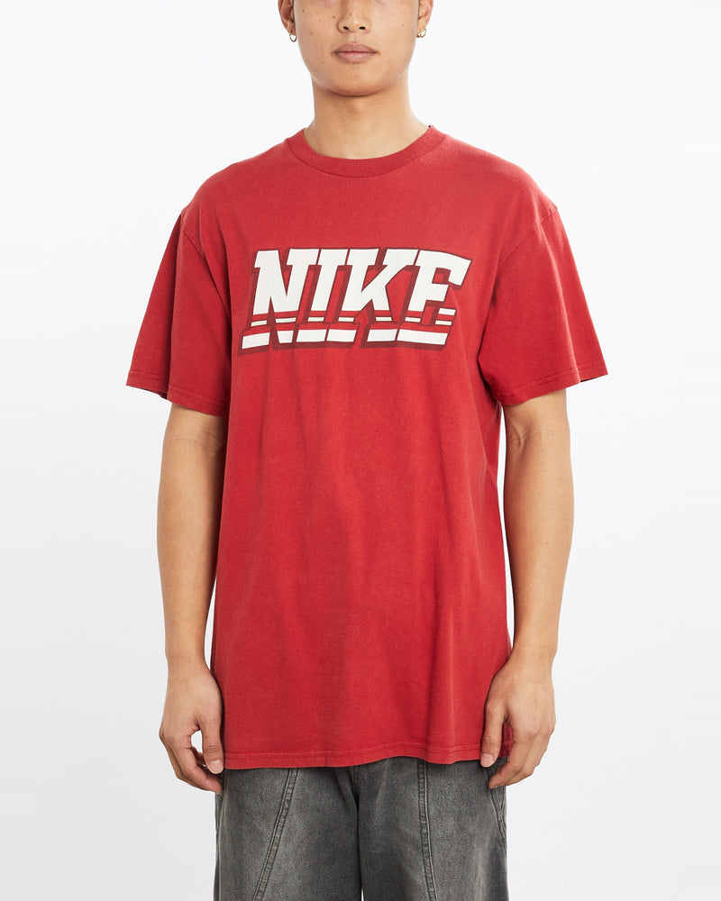 Vintage, Nike, Tee, The Real Deal, size large, colour Red, newtown, sydney, australia, thrift store, opshop, preloved, secondhand, sustainable, retro, antique, 70s, 80s, 90s, 2000s, 00s, fashion, clothing, streetwear, trendy, garment, style, boutique, store, shop, archive, sale, cheap, best, top, T-Shirts