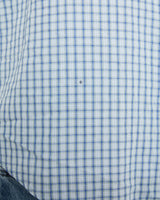 Vintage, 90s, Polo, Ralph, Lauren, Short, Sleeve, Button, Up, Shirt, The Real Deal, size extra large, colour Blue, newtown, sydney, australia, thrift store, opshop, preloved, secondhand, sustainable, retro, antique, 70s, 80s, 90s, 2000s, 00s, fashion, clothing, streetwear, trendy, garment, style, boutique, store, shop, archive, sale, cheap, best, top, Shirts