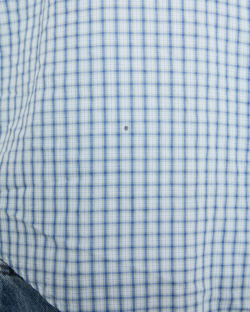 Vintage, 90s, Polo, Ralph, Lauren, Short, Sleeve, Button, Up, Shirt, The Real Deal, size extra large, colour Blue, newtown, sydney, australia, thrift store, opshop, preloved, secondhand, sustainable, retro, antique, 70s, 80s, 90s, 2000s, 00s, fashion, clothing, streetwear, trendy, garment, style, boutique, store, shop, archive, sale, cheap, best, top, Shirts