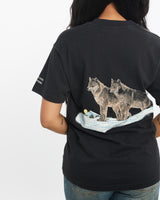 Vintage 90s Wolf Wildlife Tee <br>S , The Real Deal , newtown, sydney, australia, thrift store, opshop, preloved, secondhand, sustainable, retro, antique, 70s, 80s, 90s, 2000s, 00s, fashion, clothing, streetwear, trendy, garment, style, boutique, store, shop, archive, sale, cheap, best, top
