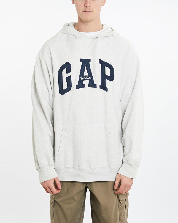 Vintage 90s GAP Athletic Hooded Sweatshirt <br>XXL , The Real Deal , newtown, sydney, australia, thrift store, opshop, preloved, secondhand, sustainable, retro, antique, 70s, 80s, 90s, 2000s, 00s, fashion, clothing, streetwear, trendy, garment, style, boutique, store, shop, archive, sale, cheap, best, top