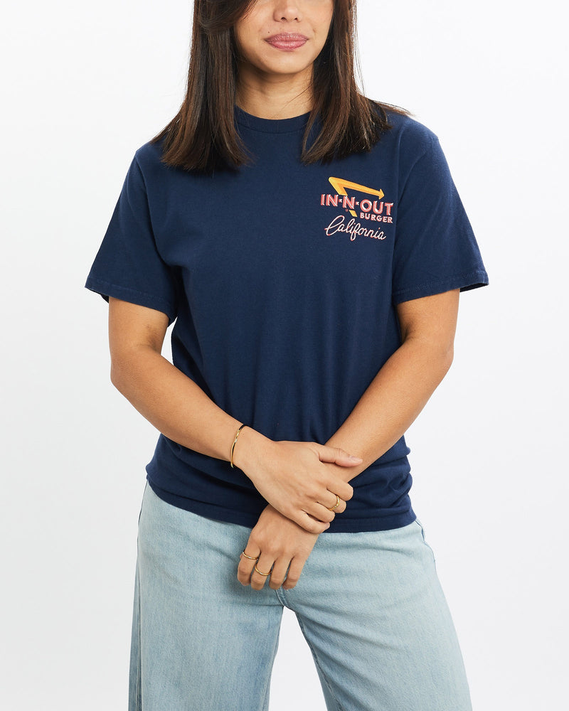 Vintage, In-N-Out, Burger, Tee, The Real Deal, size double extra small, colour Navy, newtown, sydney, australia, thrift store, opshop, preloved, secondhand, sustainable, retro, antique, 70s, 80s, 90s, 2000s, 00s, fashion, clothing, streetwear, trendy, garment, style, boutique, store, shop, archive, sale, cheap, best, top, T-Shirts