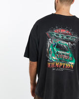 Vintage, John, Force, Racing, Tee, The Real Deal, size extra large, colour Black, newtown, sydney, australia, thrift store, opshop, preloved, secondhand, sustainable, retro, antique, 70s, 80s, 90s, 2000s, 00s, fashion, clothing, streetwear, trendy, garment, style, boutique, store, shop, archive, sale, cheap, best, top, T-Shirts