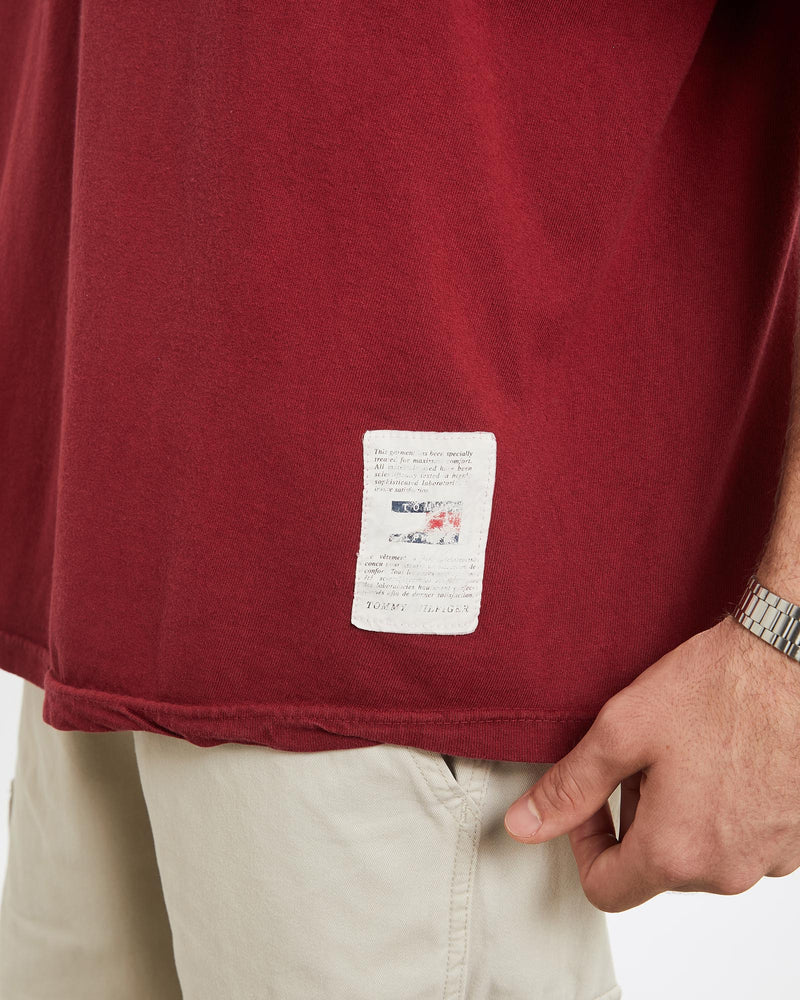 Vintage, 90s, Tommy, Hilfiger, Tee, The Real Deal, size extra large, colour Red, newtown, sydney, australia, thrift store, opshop, preloved, secondhand, sustainable, retro, antique, 70s, 80s, 90s, 2000s, 00s, fashion, clothing, streetwear, trendy, garment, style, boutique, store, shop, archive, sale, cheap, best, top, T-Shirts